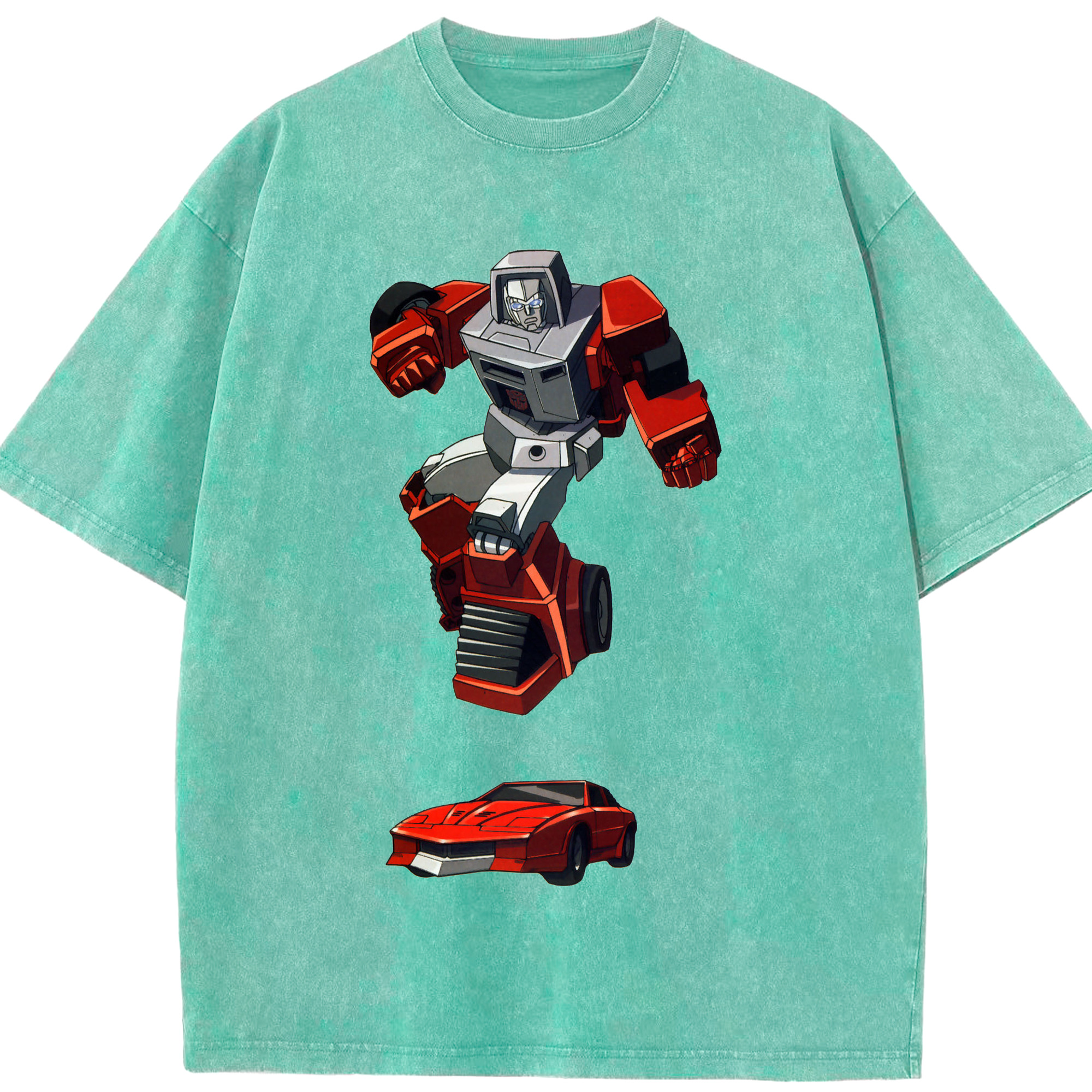（画像用）  綿100% ヴィンテージ風 半袖Tシャツ（フロントプリント）